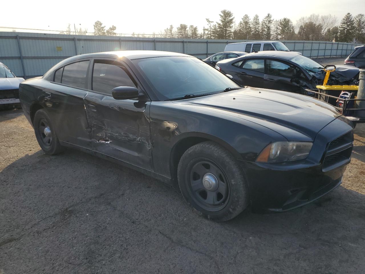 2013 Dodge Charger VIN 2C3CDXAT4DH535681 Copart auction photo, side damage thumbnail 4