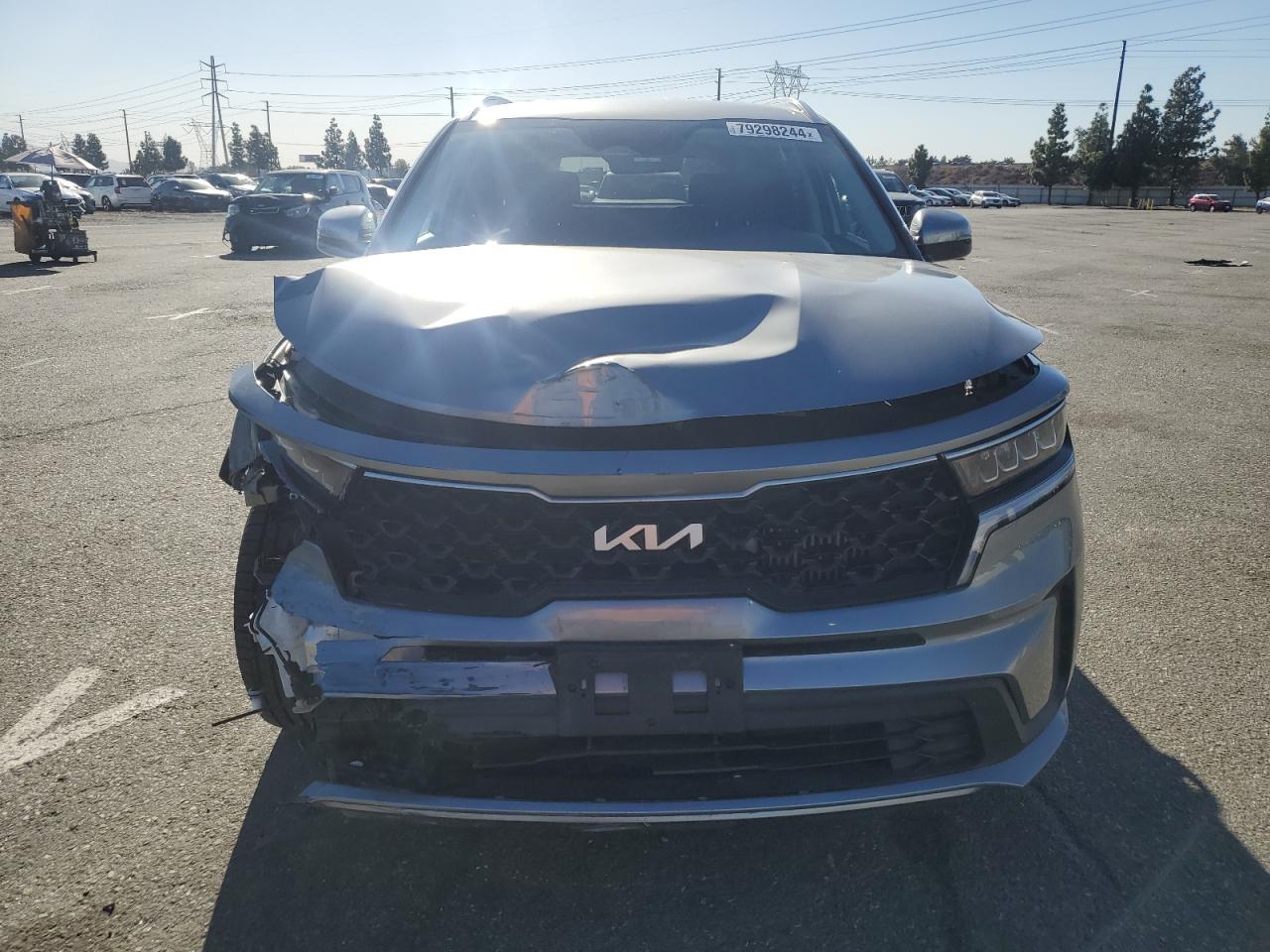2022 KIA Sorento VIN KNDRG4LG0N5092739 Copart auction photo, front end damage thumbnail 5