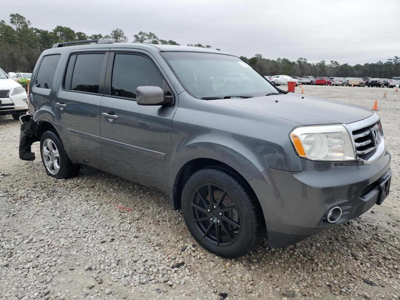 2012 Honda Pilot VIN 5FNYF3H50CB025876 Copart auction photo, side / rear end damage thumbnail 4
