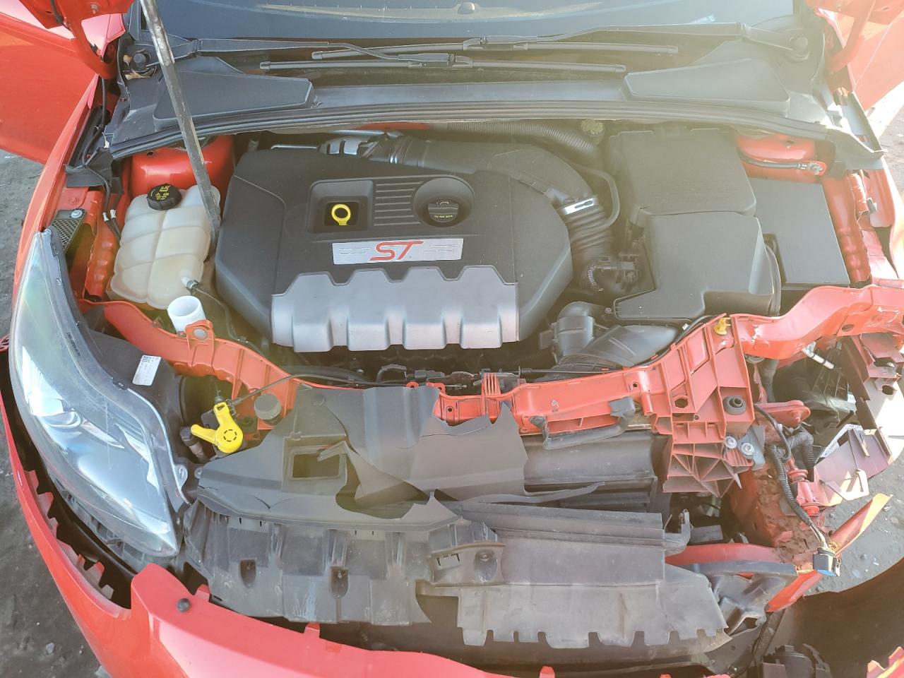2014 Ford Focus VIN 1FADP3L91EL212183 Copart auction photo, front end / side damage thumbnail 11
