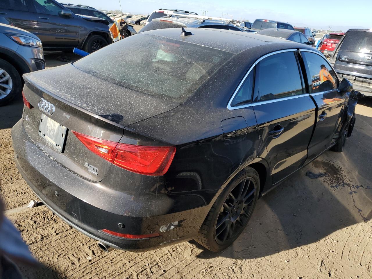 2015 Audi A3 VIN WAUEFGFF3F1040758 Copart auction photo, front end damage thumbnail 3