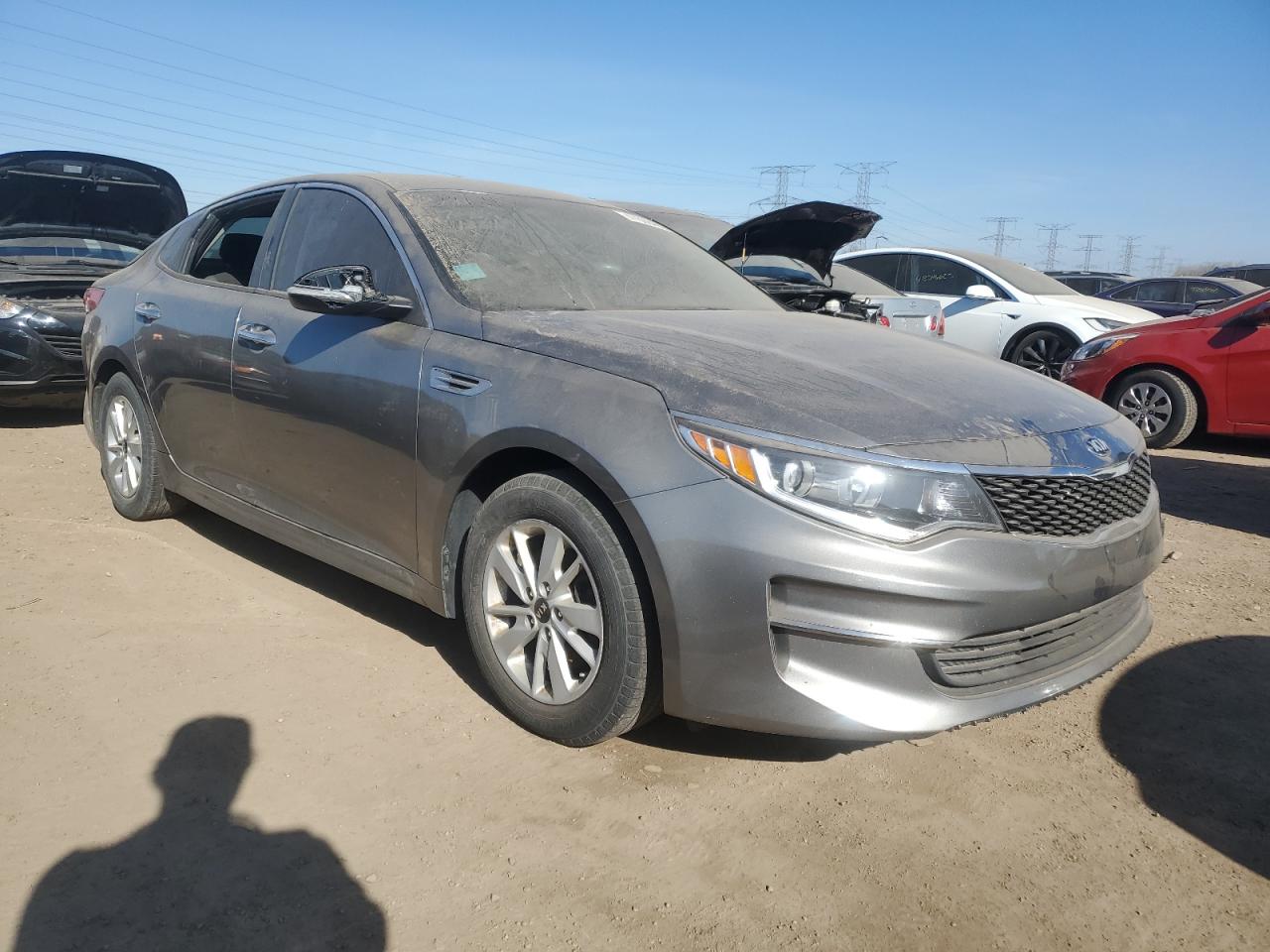 2016 KIA Optima VIN 5XXGT4L35GG099507 Copart auction photo, vandalism / side damage thumbnail 4
