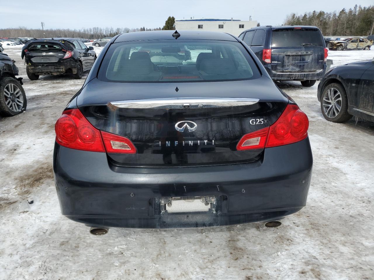 2011 Infiniti G VIN JN1DV6AR0BM652506 Copart auction photo, front end / minor dent/scratches damage thumbnail 6
