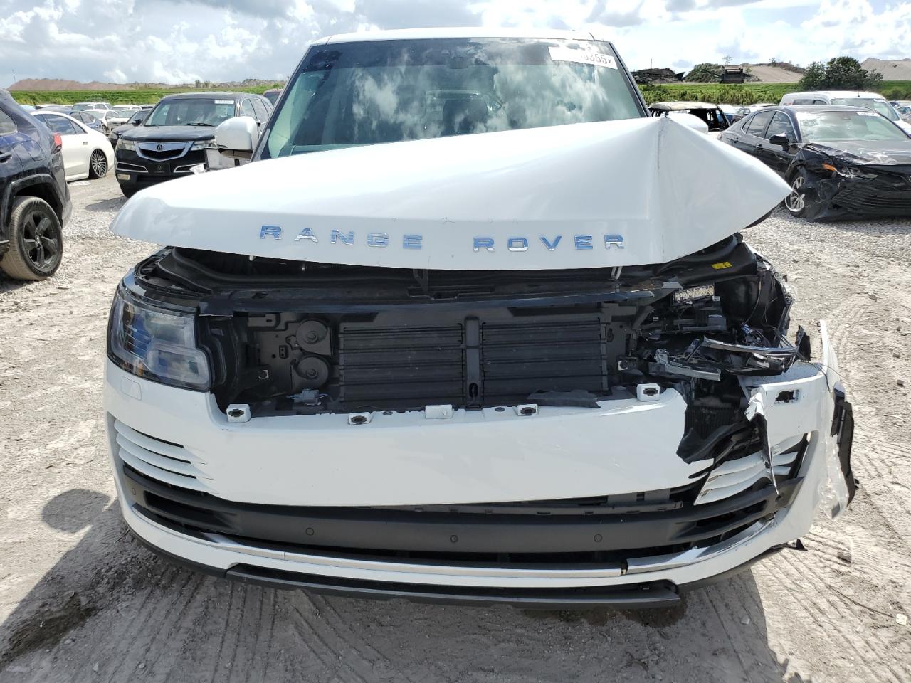 2019 Land Rover Range Rover VIN SALGS2SV5KA558980 Copart auction photo, front end / minor dent/scratches damage thumbnail 5