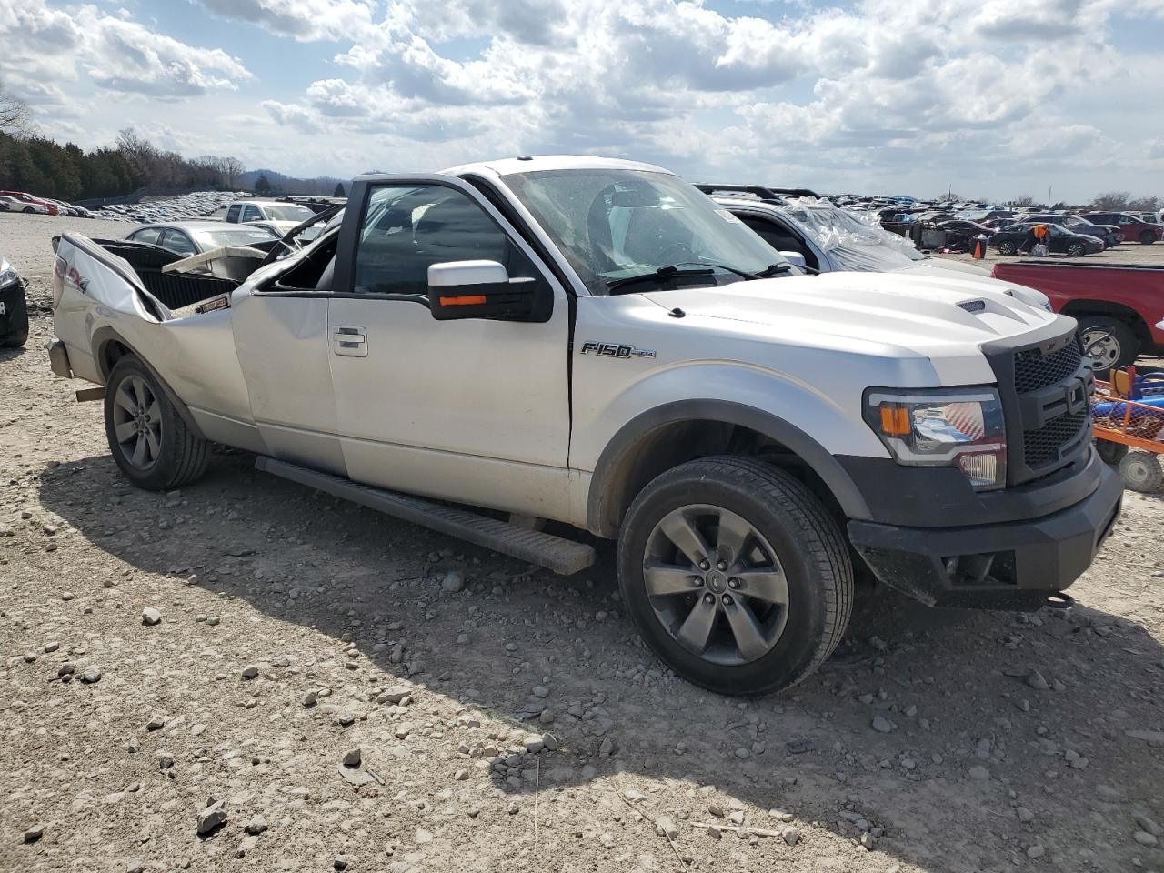 2014 Ford F-150 VIN 1FTFX1EF8EFC66959 Copart auction photo, rollover damage thumbnail 4