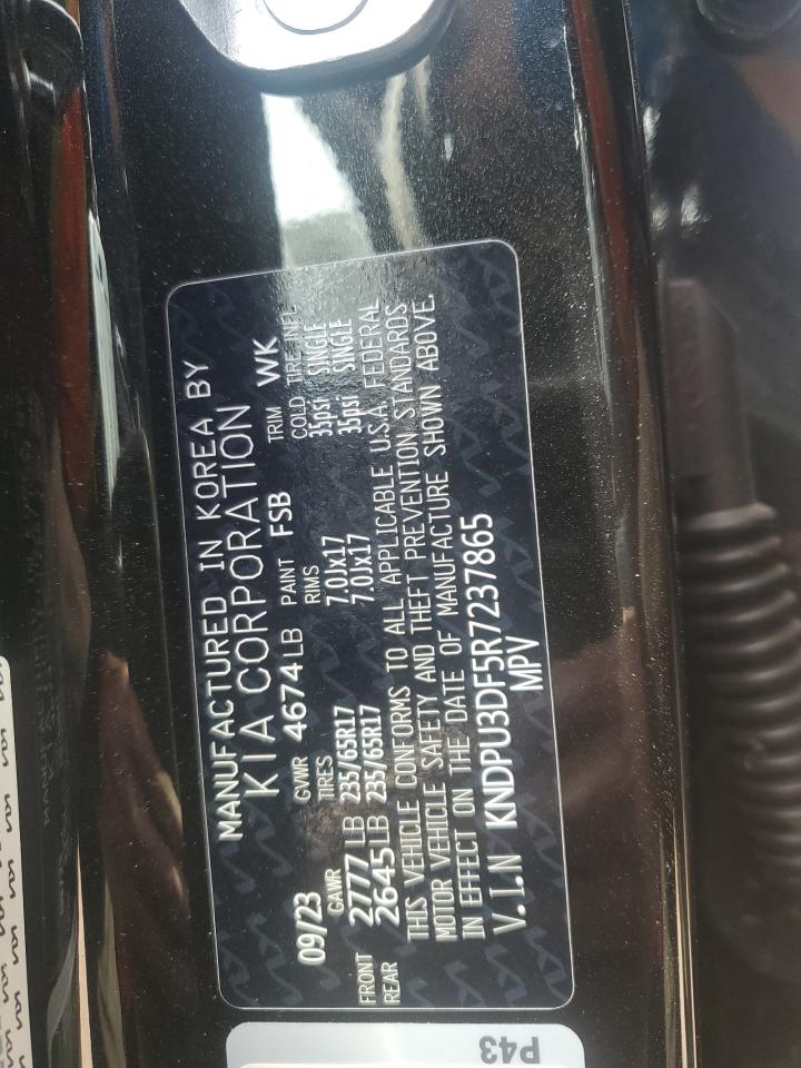 2024 KIA Sportage VIN KNDPU3DF5R7237865 Copart auction photo, front end damage thumbnail 12