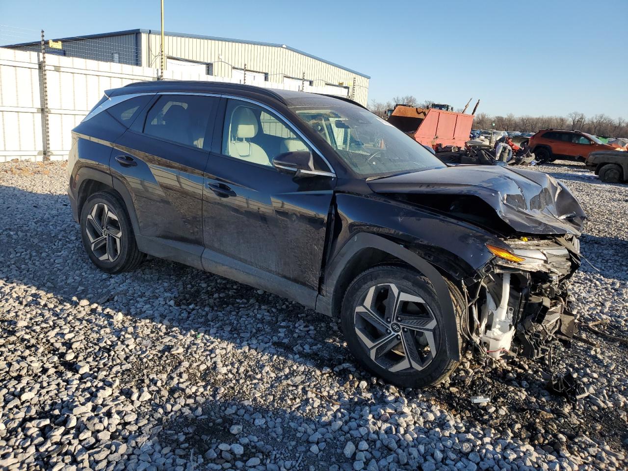 2022 Hyundai Tucson VIN KM8JECA18NU048596 Copart auction photo, front end / minor dent/scratches damage thumbnail 4