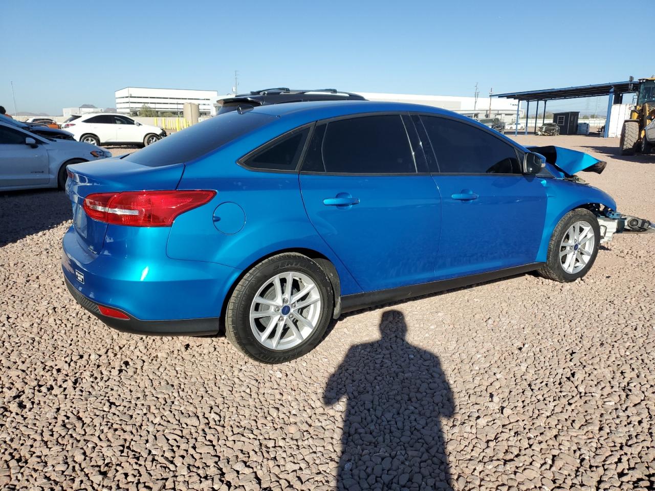 2015 Ford Focus VIN 1FADP3F22FL287913 Copart auction photo, front end / side damage thumbnail 3