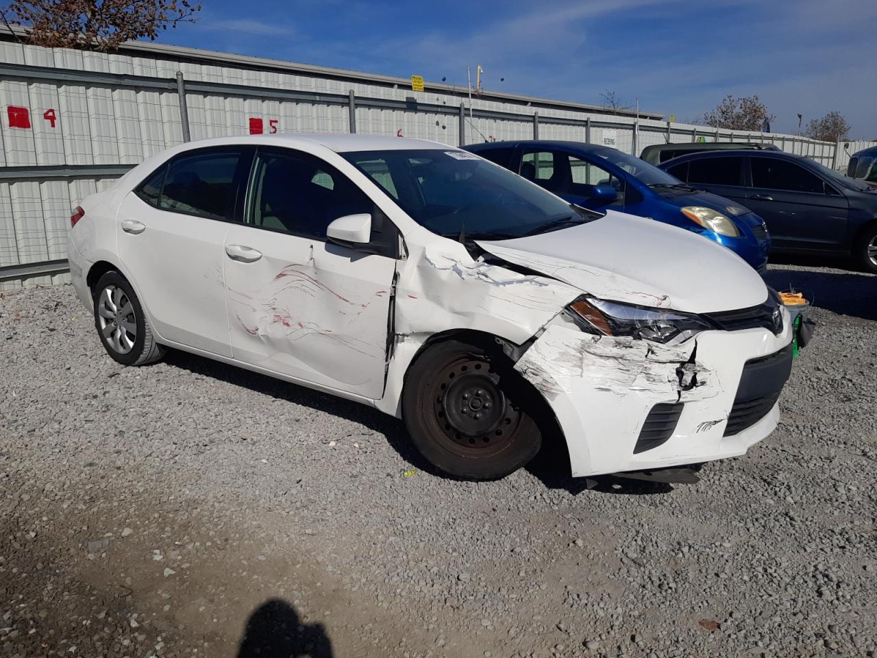 2014 Toyota Corolla VIN 5YFBURHE7EP018185 Copart auction photo, front end damage thumbnail 4