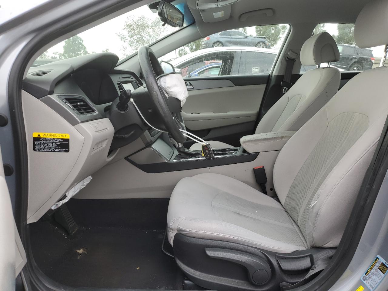 2017 Hyundai Sonata VIN 5NPE24AF9HH554677 Copart auction photo, front end / side damage thumbnail 7
