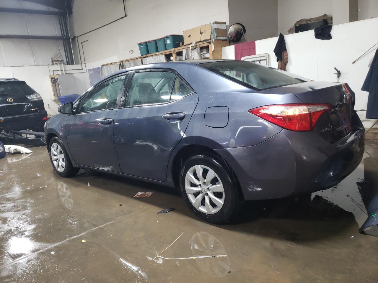 2015 Toyota Corolla VIN 5YFBURHE7FP281794 Copart auction photo, front end / side damage thumbnail 2