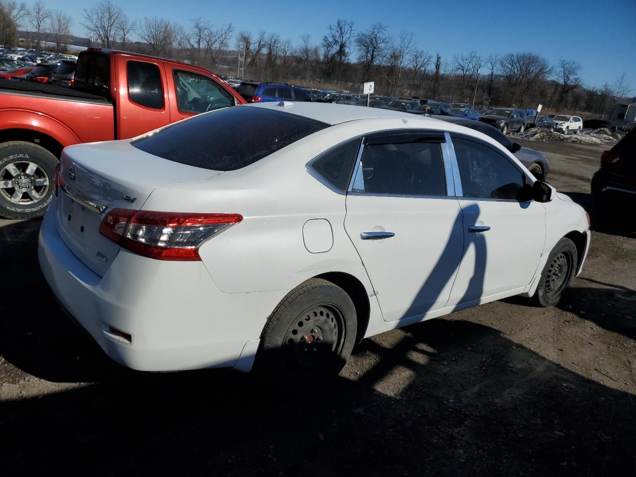 2014 Nissan Sentra VIN 3N1AB7AP6EY325268 Copart auction photo, front end / minor dent/scratches damage thumbnail 3