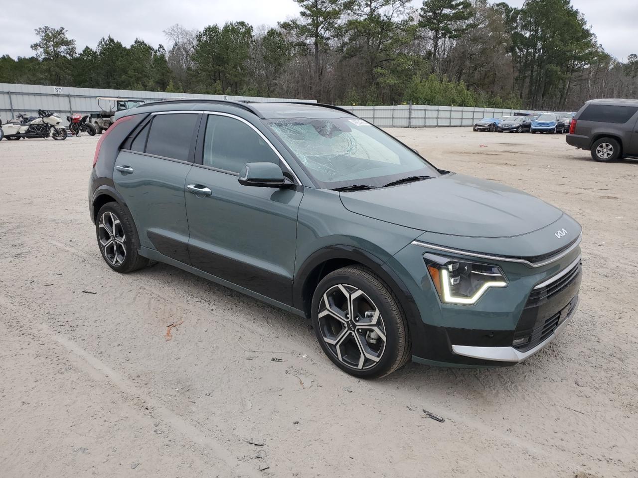 2024 KIA Niro VIN KNDCT3LE8R5136602 Copart auction photo, top/roof damage thumbnail 4