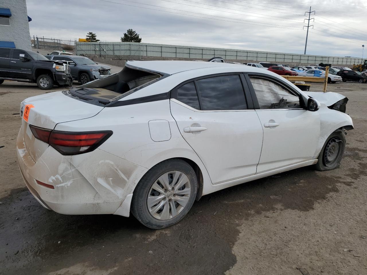 2022 Nissan Sentra VIN 3N1AB8BV6NY213931 Copart auction photo, all over damage thumbnail 3