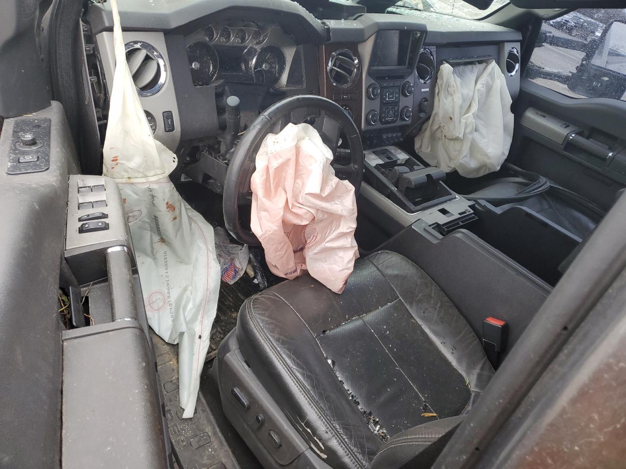 2014 Ford F250 VIN 1FT7W2BT0EEA03569 Copart auction photo, rollover damage thumbnail 8