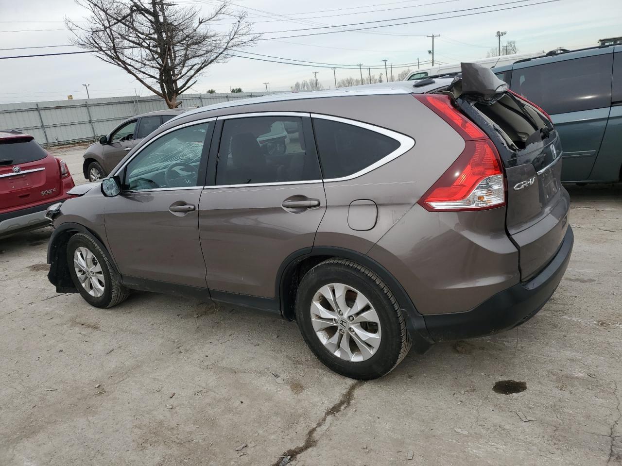 2013 Honda CR-V VIN 5J6RM3H77DL010473 Copart auction photo, all over damage thumbnail 2