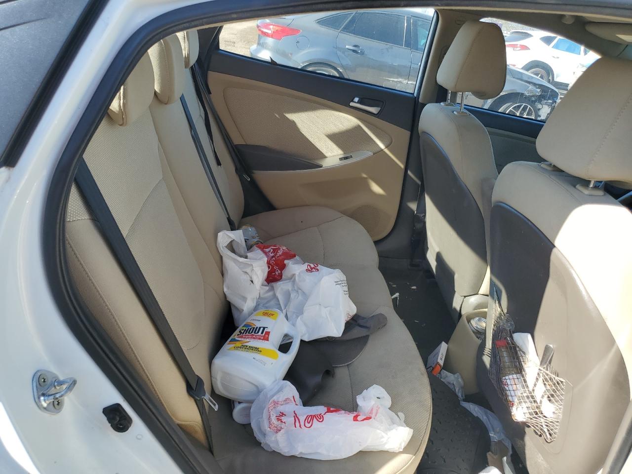 2014 Hyundai Accent VIN KMHCT4AE3EU664665 Copart auction photo, vandalism damage thumbnail 10