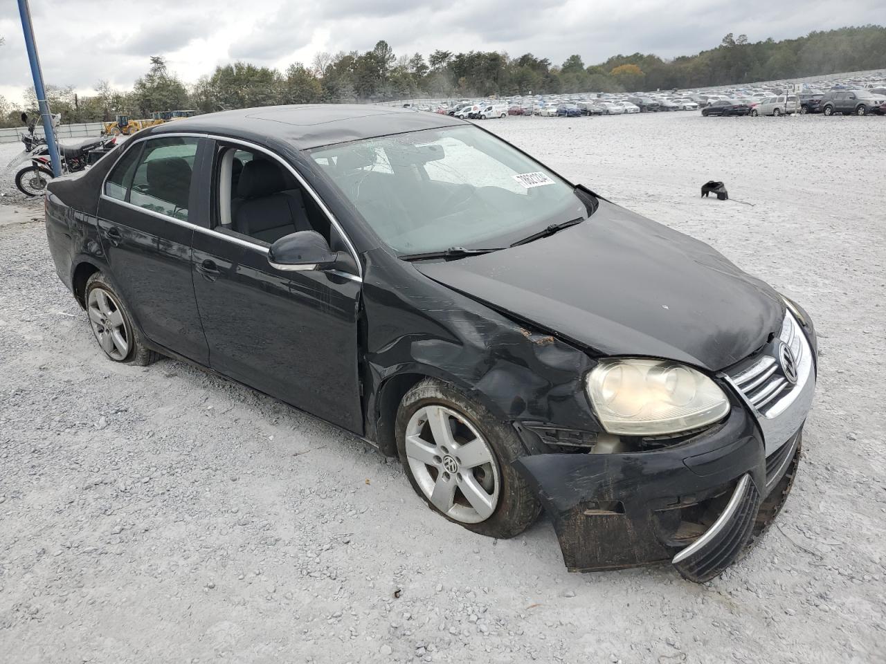 2008 Volkswagen Jetta VIN 3VWRM71K48M166273 Copart auction photo, rollover damage thumbnail 4