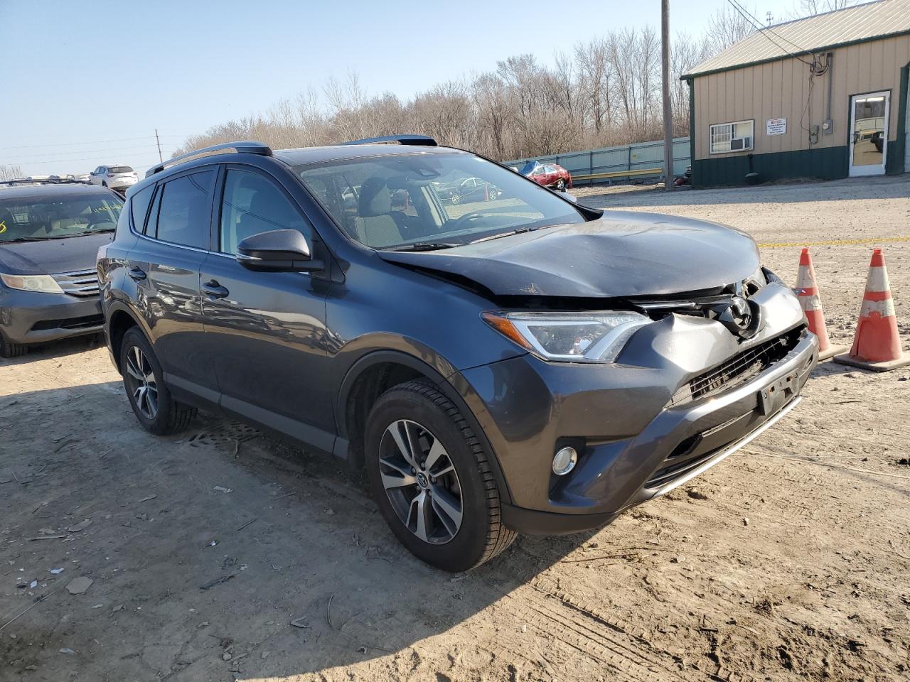 2018 Toyota RAV 4 VIN JTMRFREV4JJ182313 Copart auction photo, front end damage thumbnail 4