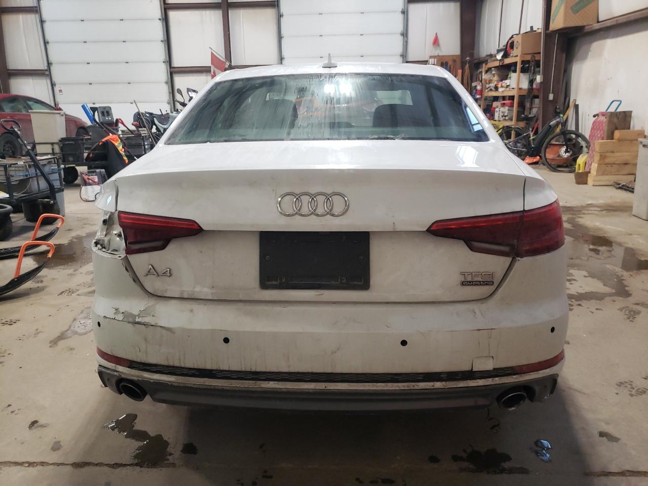 2017 Audi A4 VIN WAURNAF42HN064156 Copart auction photo, side / front end damage thumbnail 6