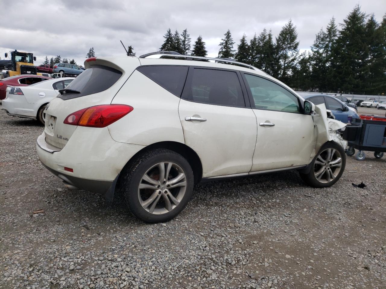 2010 Nissan Murano VIN JN8AZ1MWXAW131390 Copart auction photo, front end / side damage thumbnail 3