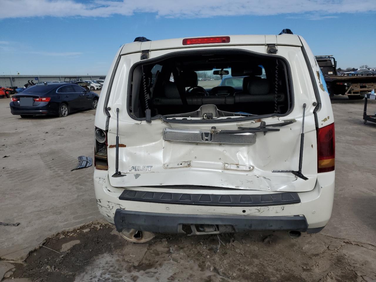 2011 Honda Pilot VIN 5FNYF3H90BB034868 Copart auction photo, rear end / front end damage thumbnail 6