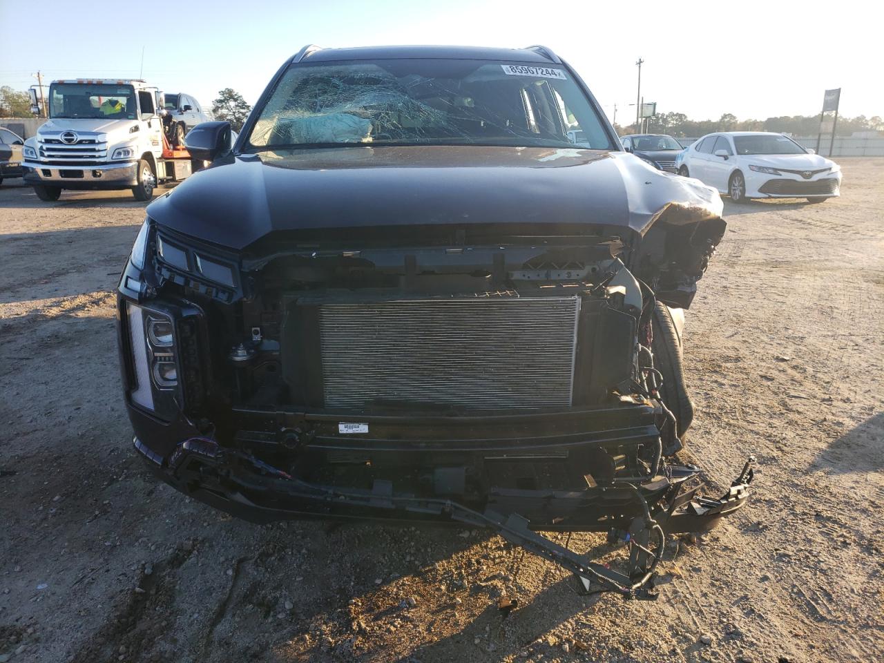 2024 Hyundai Palisade VIN KM8R4DGE9RU657949 Copart auction photo, all over damage thumbnail 5
