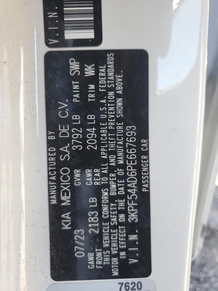 2023 KIA Forte VIN 3KPF54AD6PE667693 Copart auction photo, rear end / side damage thumbnail 15