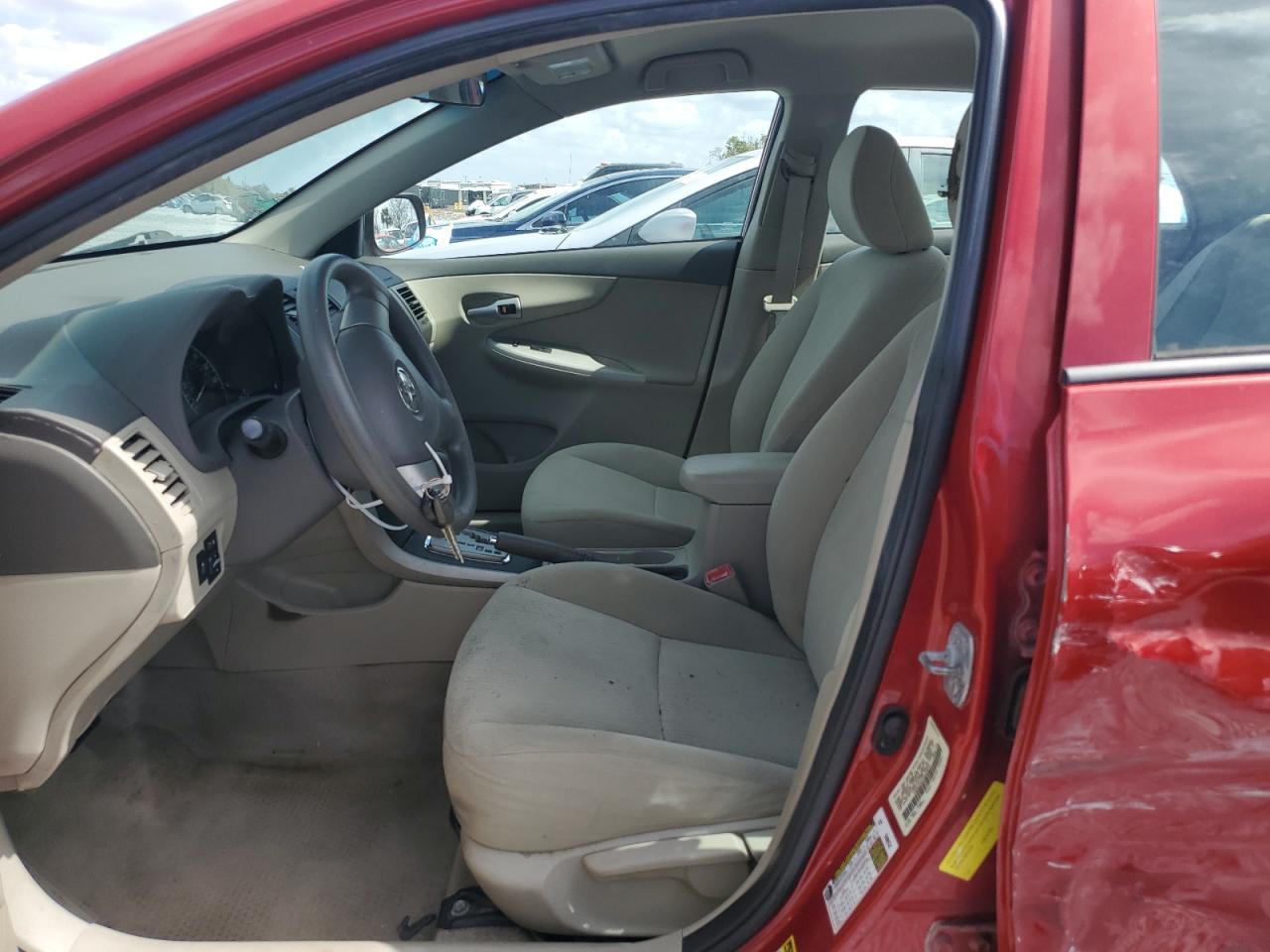 2010 Toyota Corolla VIN 1NXBU4EE4AZ325670 Copart auction photo, side / front end damage thumbnail 7