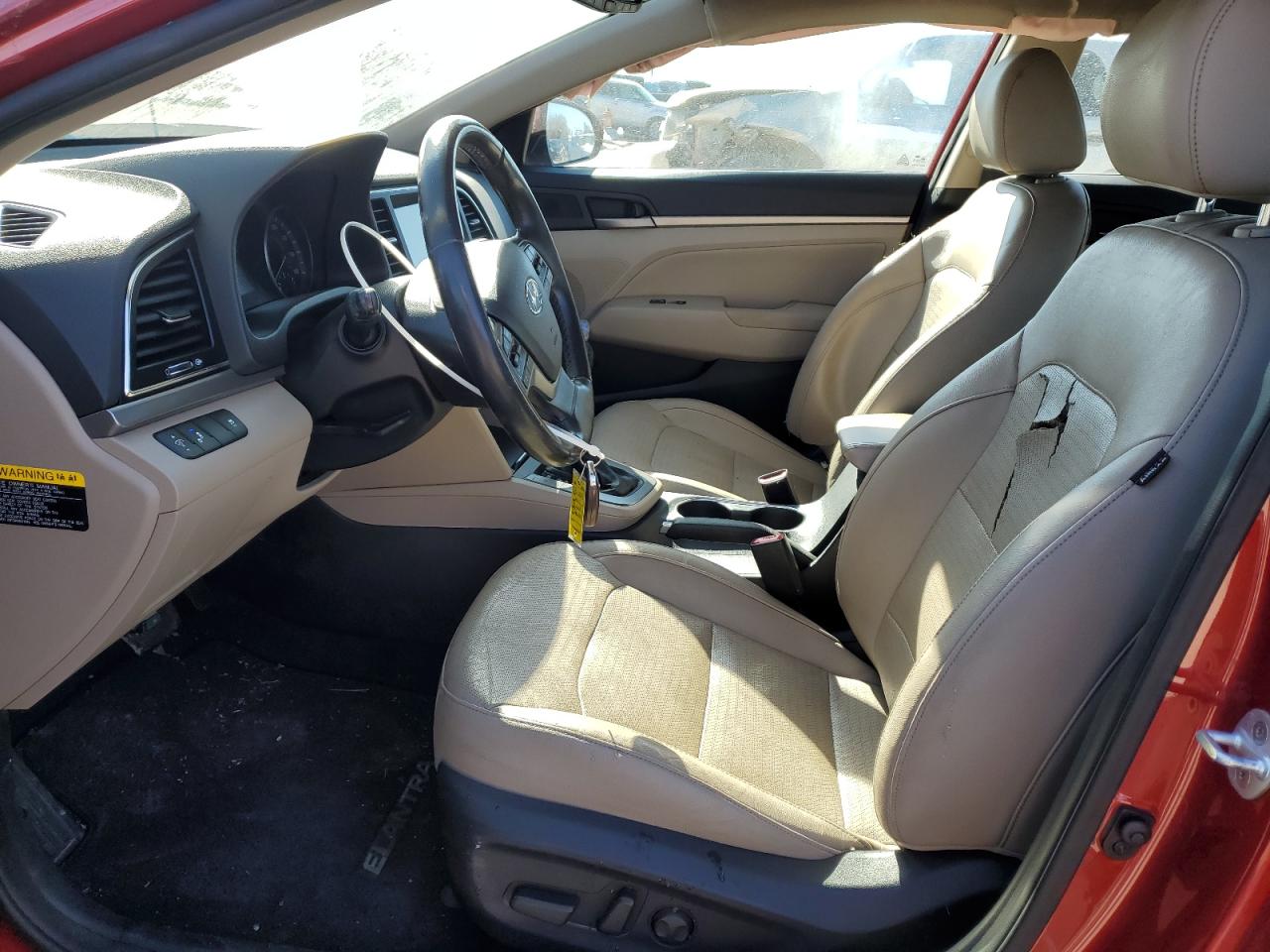2017 Hyundai Elantra VIN 5NPD84LFXHH057578 Copart auction photo, side / minor dent/scratches damage thumbnail 7