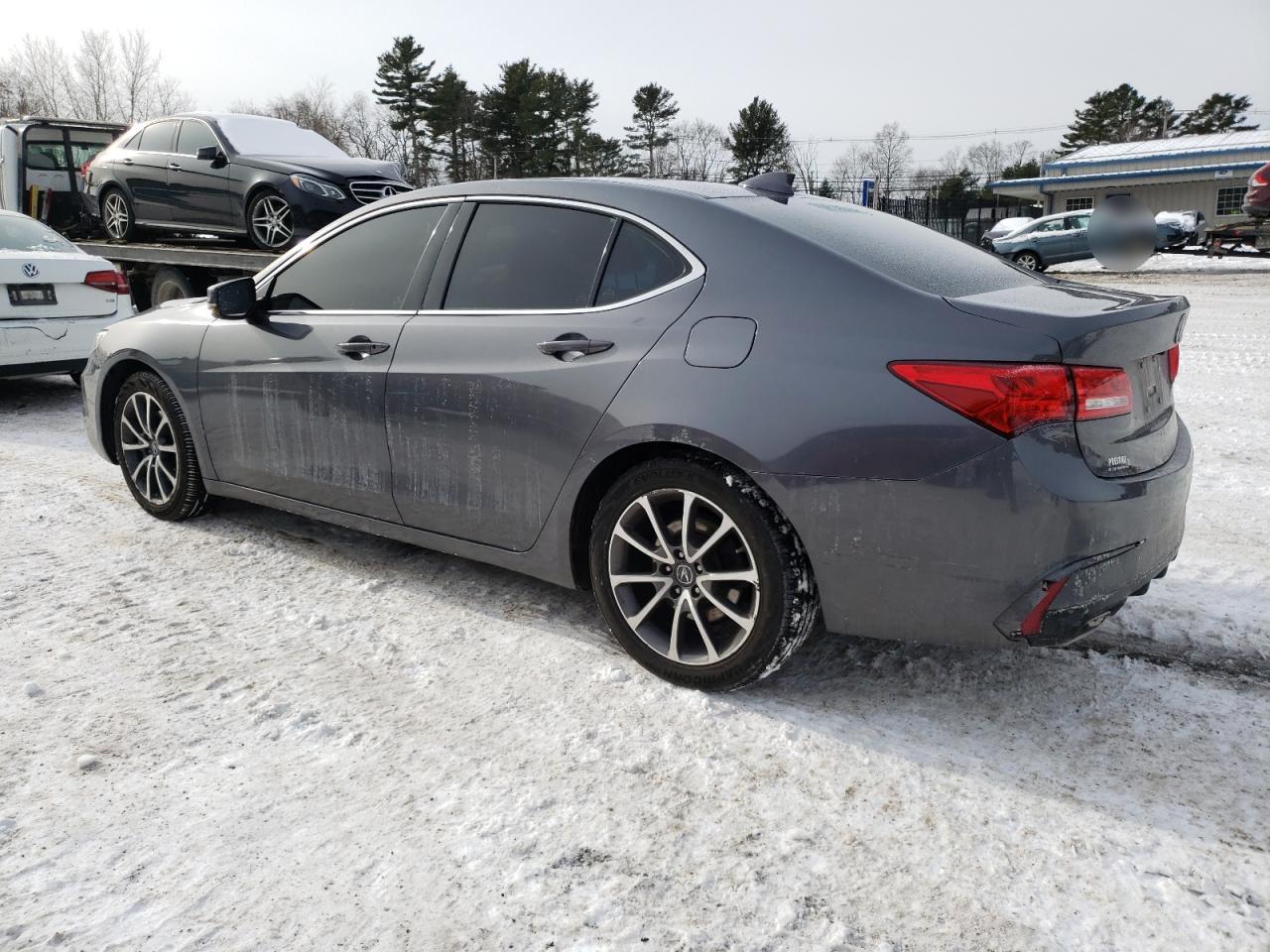 2020 Acura TLX VIN 19UUB2F33LA001930 Copart auction photo, side damage thumbnail 2