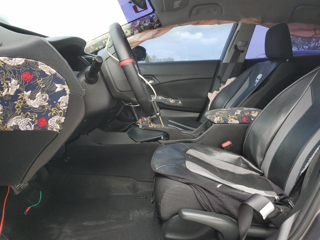 2015 Honda Civic VIN 19XFB2F5XFE044929 Copart auction photo, side damage thumbnail 7