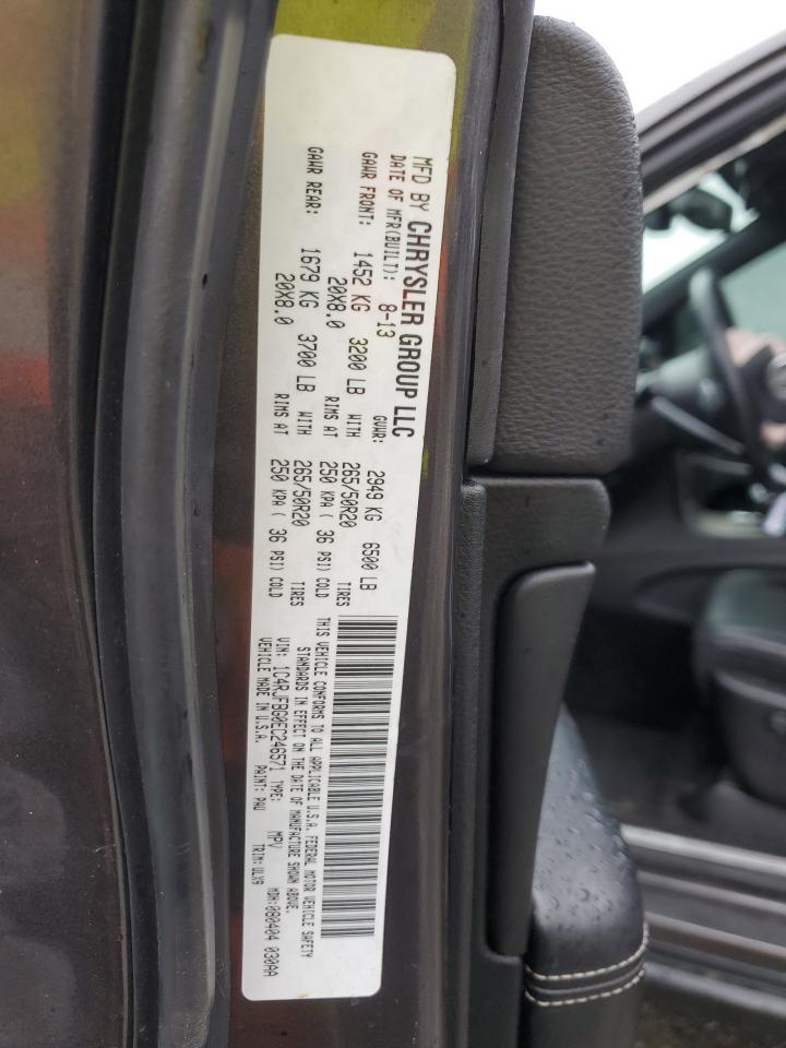 2014 Jeep Grand Cherokee VIN 1C4RJFBG0EC246571 Copart auction photo, front end damage thumbnail 15