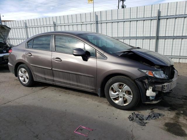 2013 Honda Civic VIN 2HGFB2F5XDH574255 Copart auction photo, front end / hail damage thumbnail 4