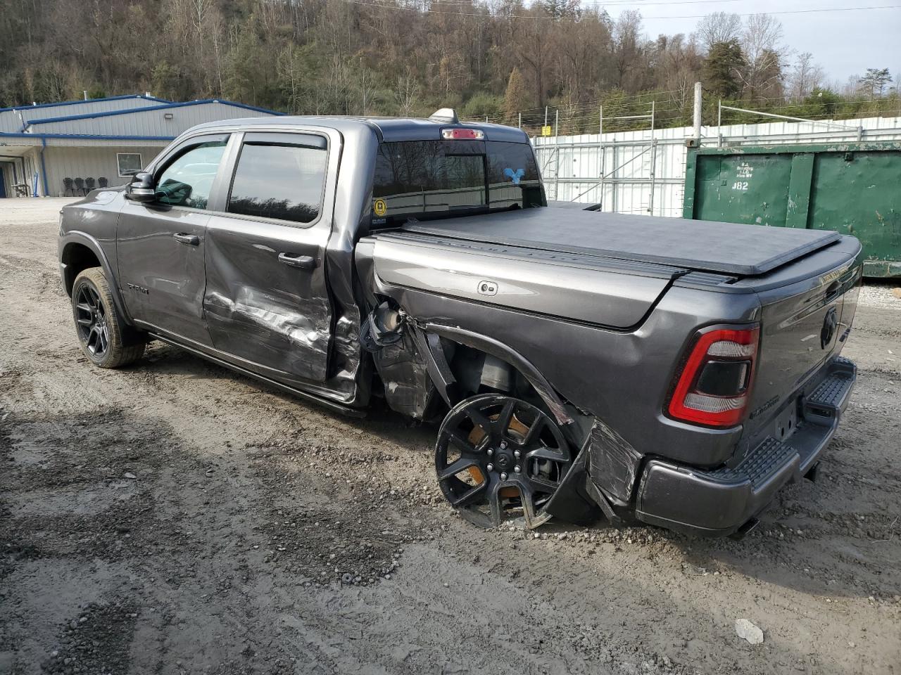 2021 RAM 1500 VIN 1C6SRFJTXMN812819 Copart auction photo, rear end / side damage thumbnail 2