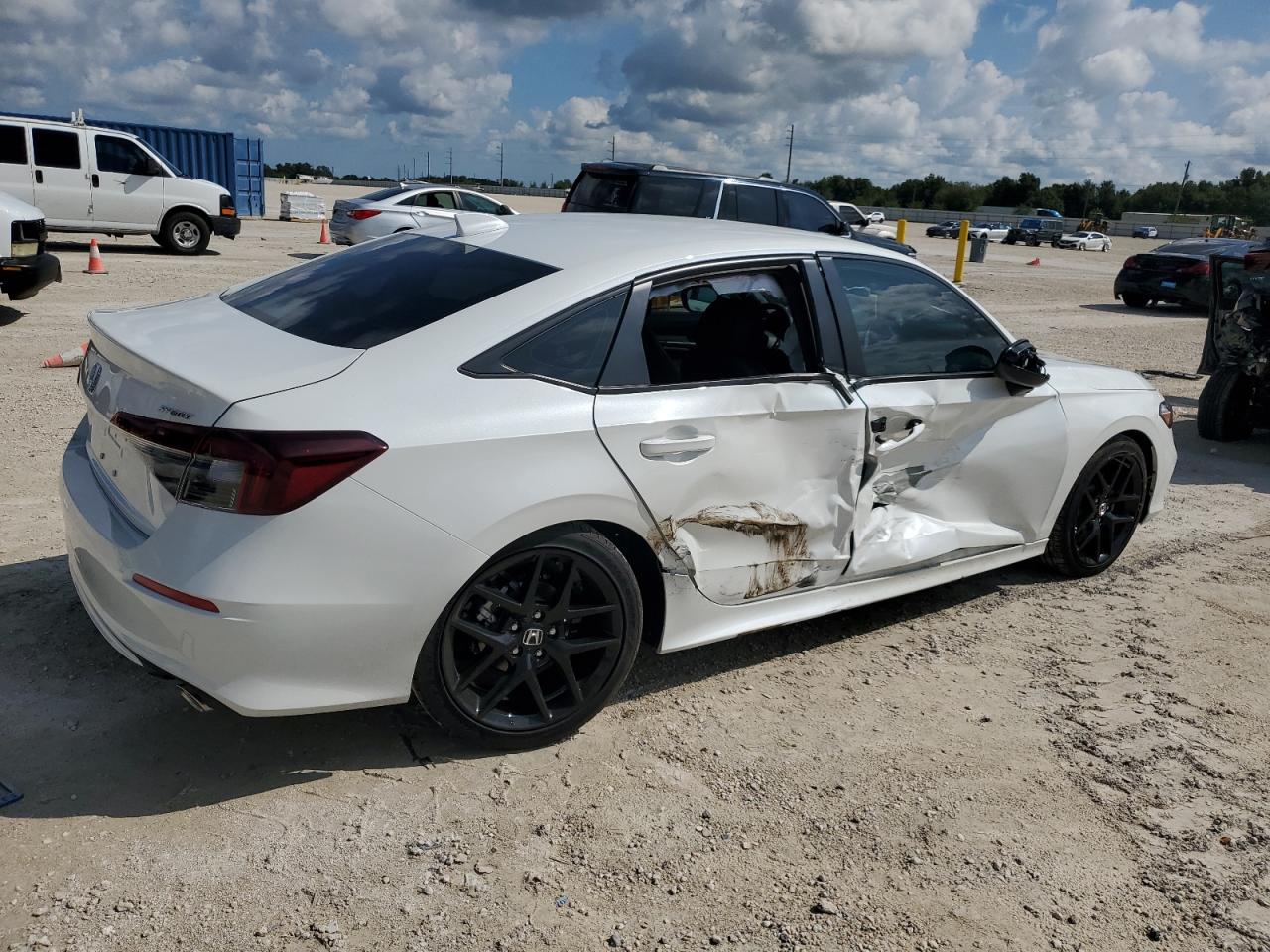 2025 Honda Civic VIN 2HGFE2F50SH518071 Copart auction photo, side / minor dent/scratches damage thumbnail 3