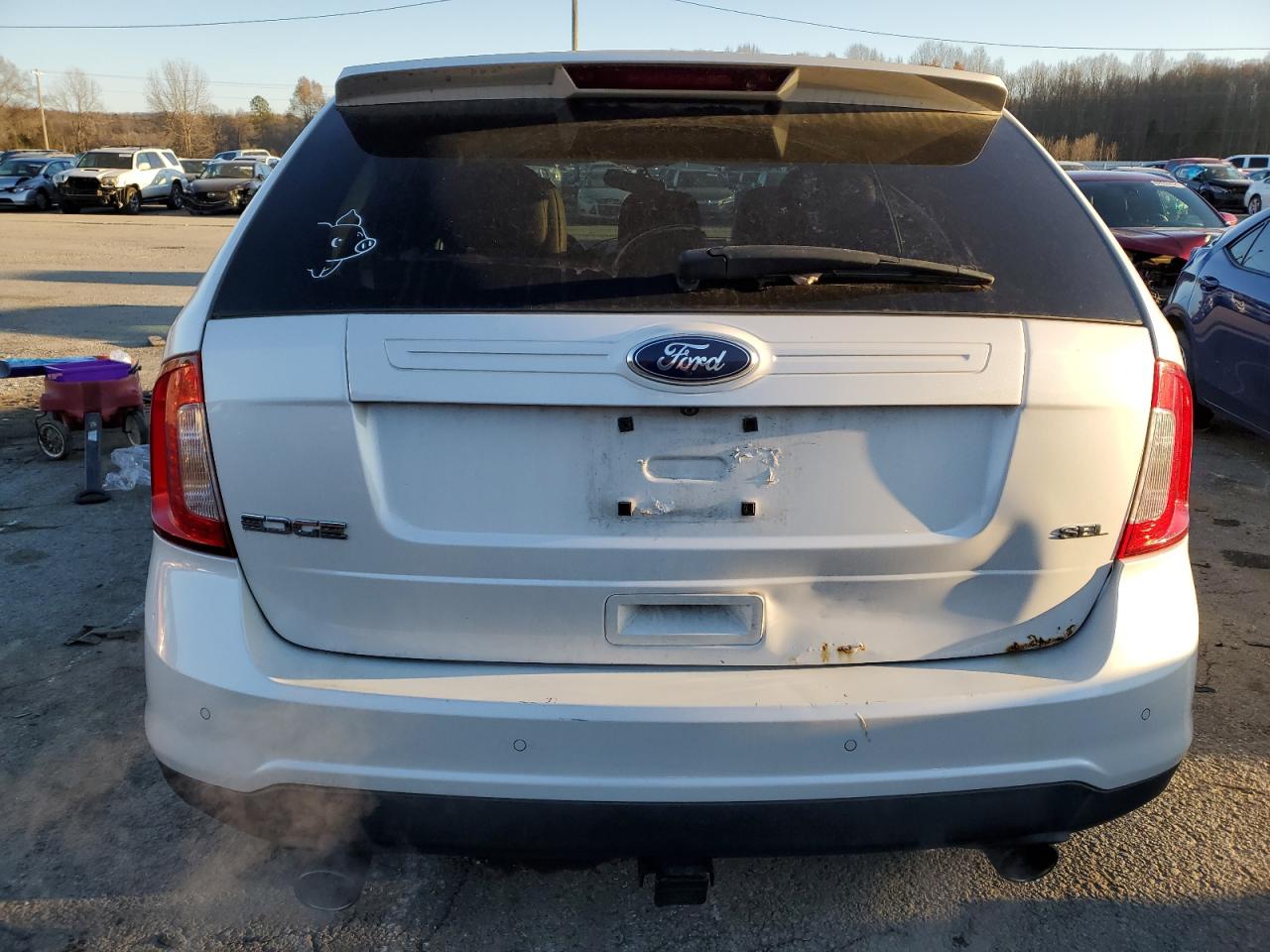 2011 Ford Edge VIN 2FMDK3JCXBBA11980 Copart auction photo, rear end damage thumbnail 6
