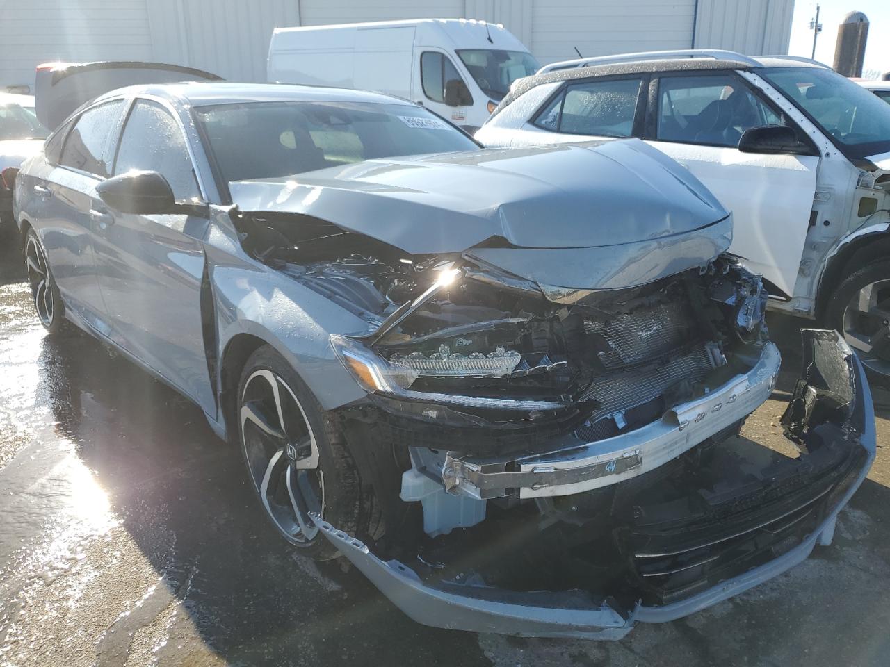 2022 Honda Accord VIN 1HGCV2F30NA024748 Copart auction photo, all over damage thumbnail 4