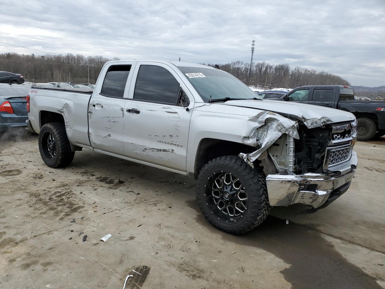 2014 Chevrolet Silverado VIN 1GCVKREC5EZ222771 Copart auction photo, all over damage thumbnail 4