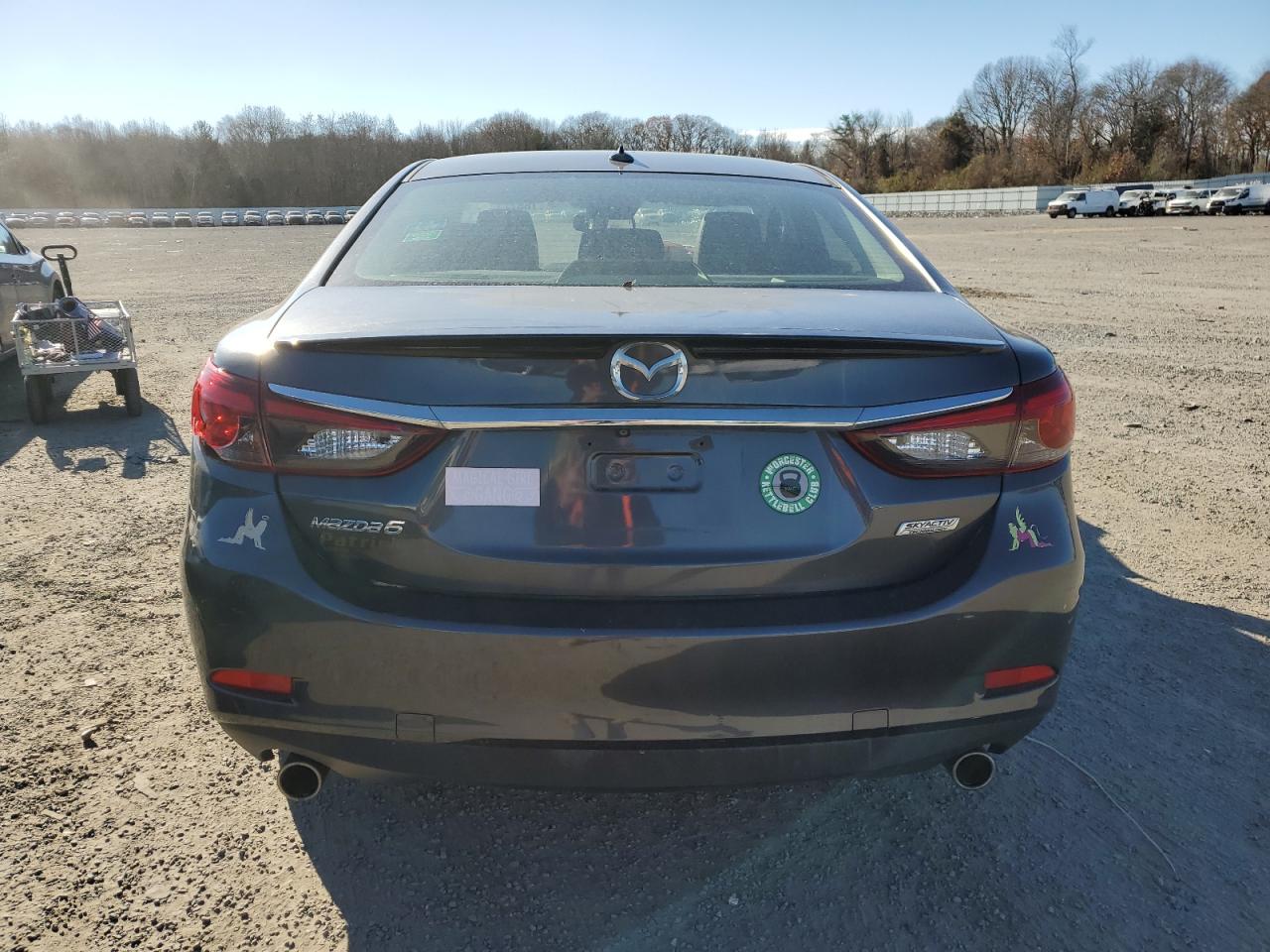 2016 Mazda 6 VIN JM1GJ1W50G1401153 Copart auction photo, front end / rear end damage thumbnail 6