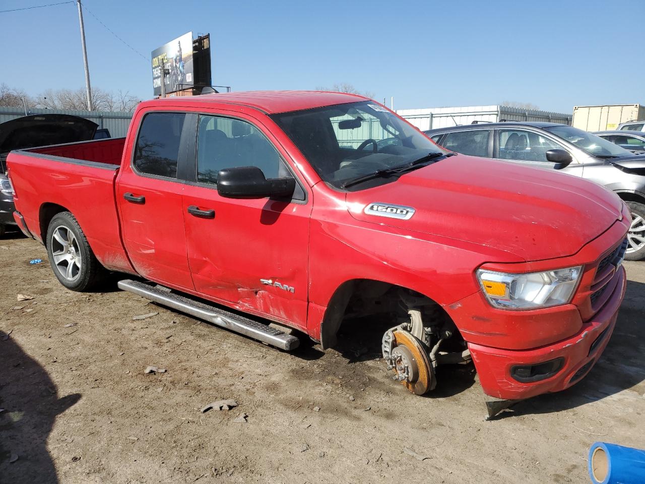 2020 RAM 1500 VIN 1C6SRECG8LN317785 Copart auction photo, all over damage thumbnail 4