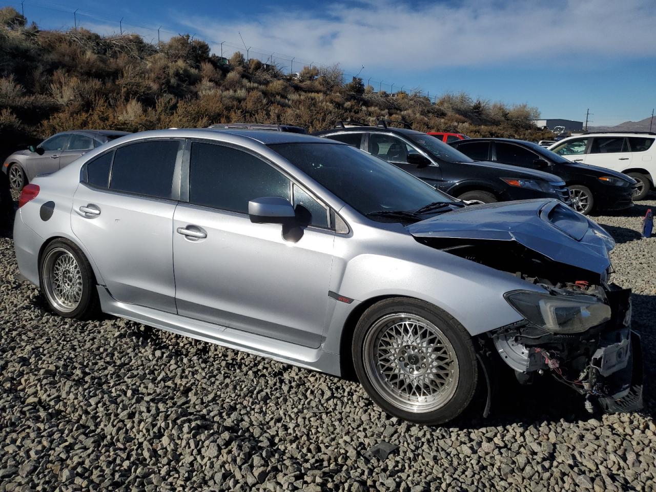 2017 Subaru WRX VIN JF1VA1B60H9841372 Copart auction photo, front end damage thumbnail 4