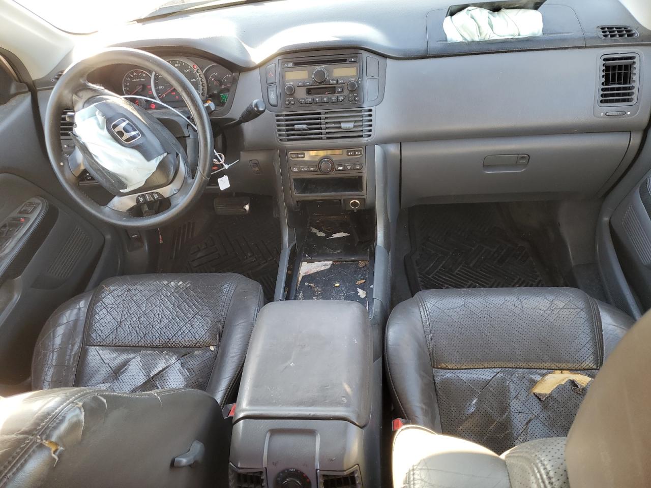 2003 Honda Pilot VIN 2HKYF185X3H521452 Copart auction photo, front end / side damage thumbnail 8