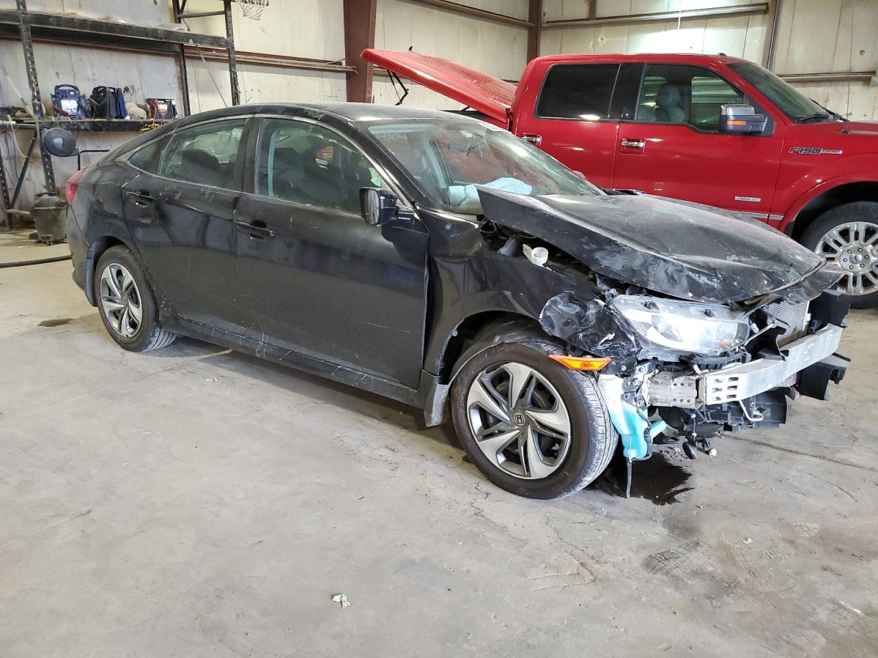 2017 Honda Civic VIN 19XFC2F59HE025076 Copart auction photo, front end / mechanical damage thumbnail 4