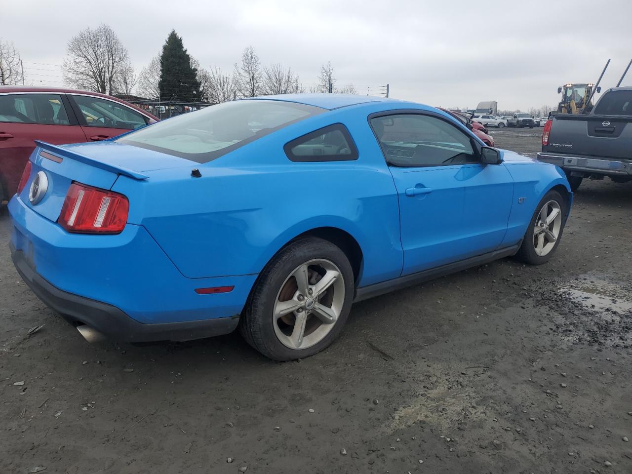 2010 Ford Mustang VIN 1ZVBP8CH8A5173058 Copart auction photo, front end / side damage thumbnail 3