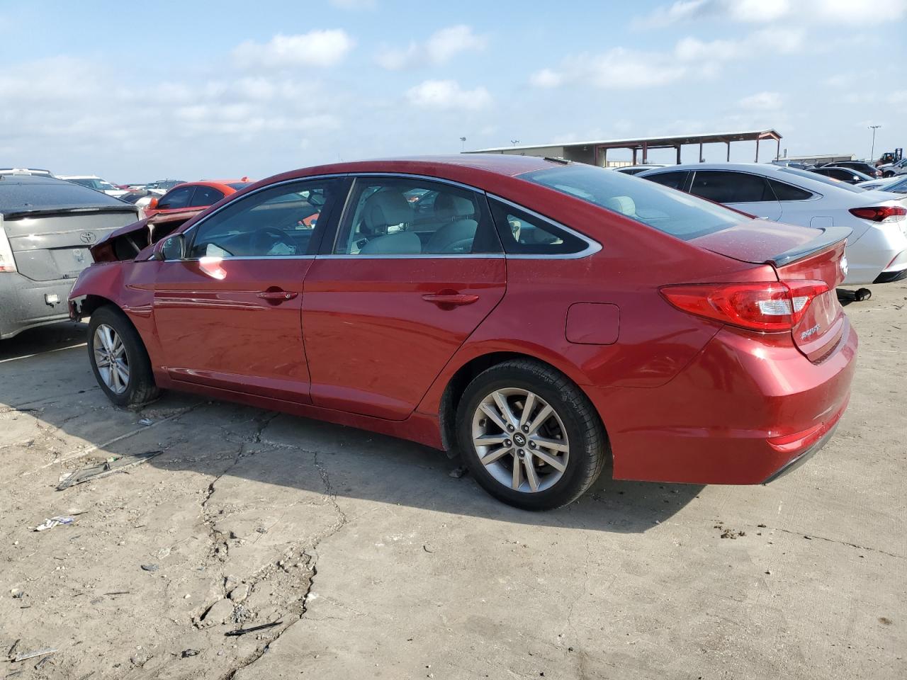 2016 Hyundai Sonata VIN 5NPE24AF8GH387484 Copart auction photo, front end damage thumbnail 2