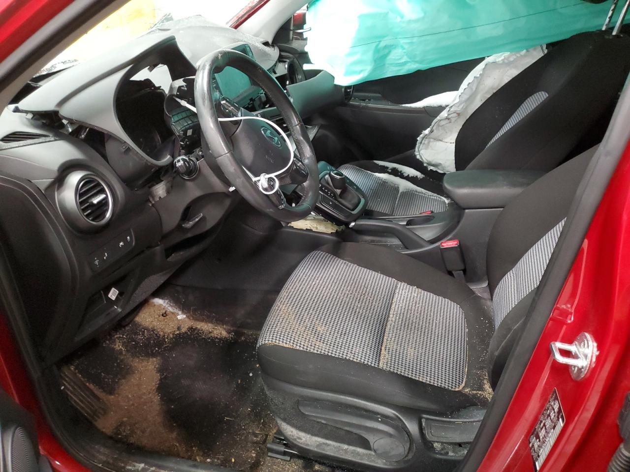 2021 Hyundai Kona VIN KM8K2CAA2MU708319 Copart auction photo, front end / side damage thumbnail 7