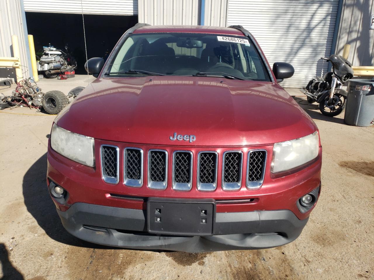 2016 Jeep Compass VIN 1C4NJDBB3GD566097 Copart auction photo, front end damage thumbnail 5