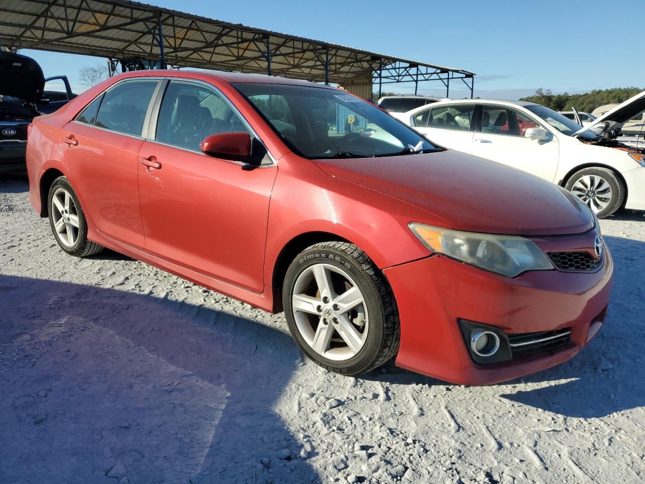 2013 Toyota Camry VIN 4T1BF1FK7DU660150 Copart auction photo, front end / side damage thumbnail 4