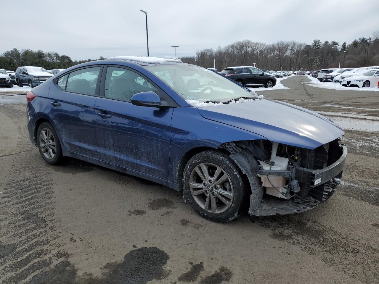 2018 Hyundai Elantra VIN 5NPD84LF2JH363664 Copart auction photo, front end / minor dent/scratches damage thumbnail 4